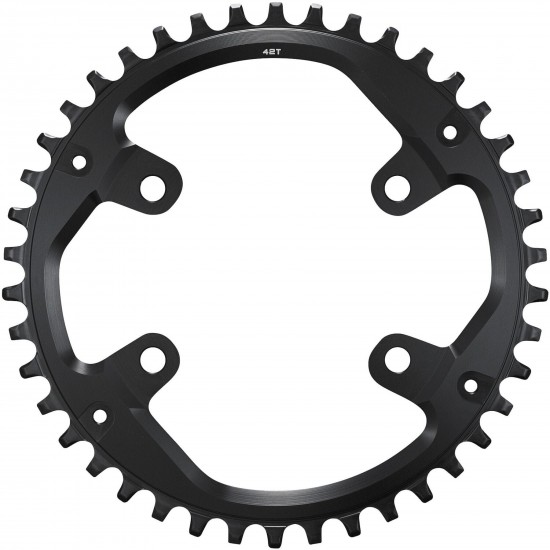 Shimano FC-U8000-1 CUES 11/10/9 speed single chainring, 42T Shimano FC-U8000-1 CUES 11/10/9 speed single chainring, 42T