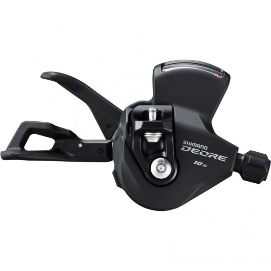 Shimano SL-M4100 Deore shift lever, 10-speed, with display, I-Spec EV, right hand Shimano SL-M4100 Deore shift lever, 10-speed, with display, I-Spec EV, right hand