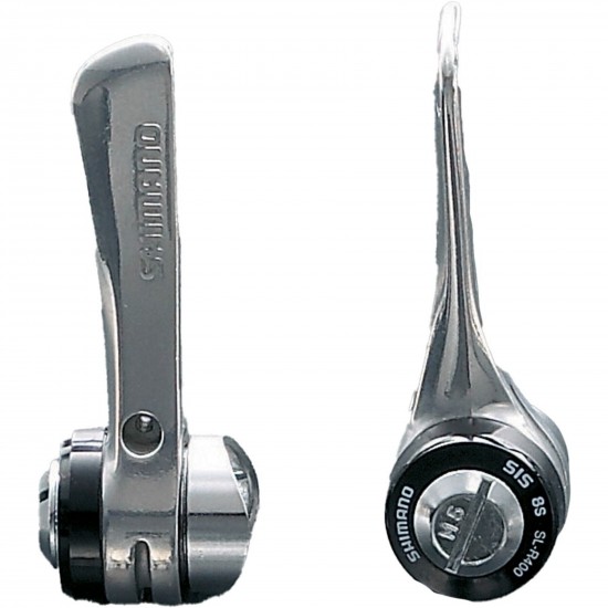 Shimano SL-R400 downtube shifters - braze-on, 8-speed