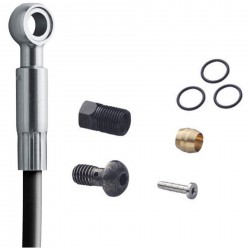 Shimano SM-BH90 XT disc brake hose, long straight banjo, rear, 1700 mm, black