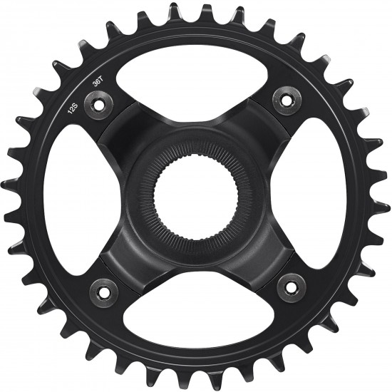 Shimano SM-CRE80-12-B 12spd DCE single chainring 36T, w/o chain guard, chain line 55mm