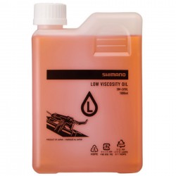 Shimano SM-LVOIL Low viscosity Shimano mineral oil 1 litre, yellow