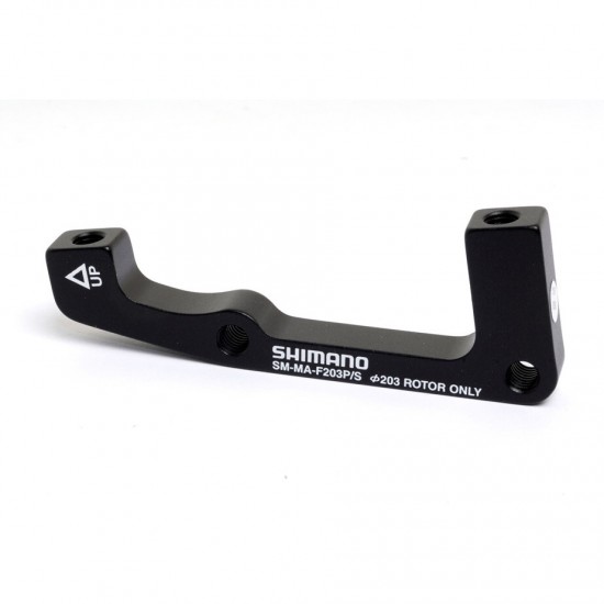 Shimano Disc adapter for post mount calliper, for I/Std fork, for 203mm rotor Shimano Disc adapter for post mount calliper, for I/Std fork, for 203mm rotor