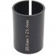 M Part Threadless stem shim adapter 1-1/8 inch / 28.6 mm to 1 inch / 25.4 mm 40mm M Part Threadless stem shim adapter 1-1/8 inch / 28.6 mm to 1 inch / 25.4 mm 40mm