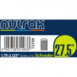 Nutrak 27.5" x 1.75 - 2.125 or 650B x 44 - 64 Schrader inner tube Nutrak 27.5" x 1.75 - 2.125 or 650B x 44 - 64 Schrader inner tube