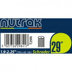 Nutrak 29 X 1.9 - 2.25 inch Schrader inner tube Nutrak 29 X 1.9 - 2.25 inch Schrader inner tube
