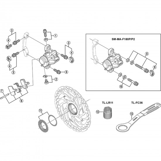 Shimano TL-LR11 Lock ring removal tool