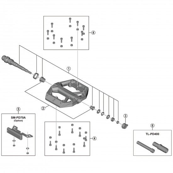 Shimano TL-PD400 cone adjusting tool set Shimano TL-PD400 cone adjusting tool set