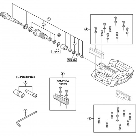 Shimano Pedal cone adjusting tool Shimano Pedal cone adjusting tool
