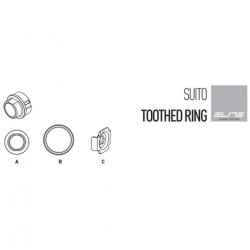 Elite Toothed Ring kit for direct drive home trainers Elite Toothed Ring kit for direct drive home trainers
