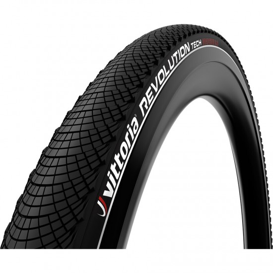 Vittoria Revolution Tech 700x28c Rigid Refl Full Black G2.0 Tyre Vittoria Revolution Tech 700x28c Rigid Refl Full Black G2.0 Tyre
