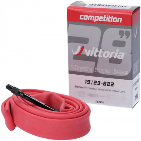 Vittoria Competition Latex 700c 19/23c Fv Presta Rvc 48mm Inner Tube Vittoria Competition Latex 700c 19/23c Fv Presta Rvc 48mm Inner Tube