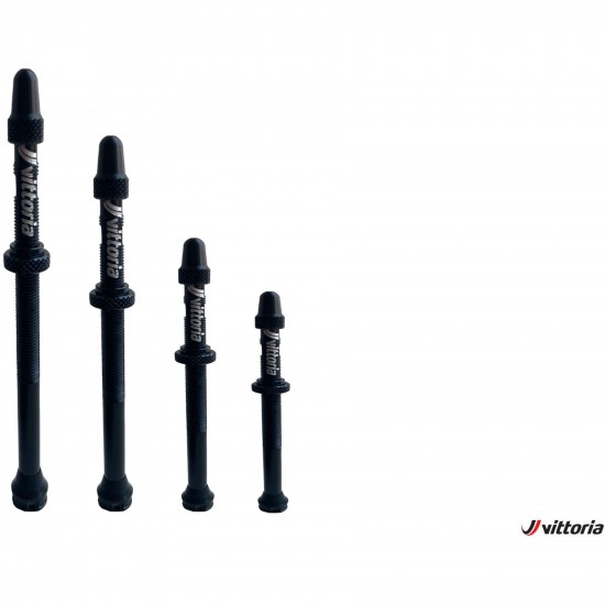 Vittoria Multiway tubeless valve alloy black 100mm (2 pcs)