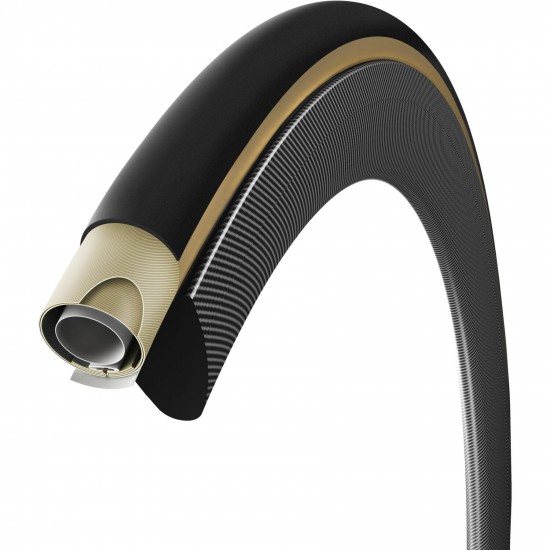 Vittoria PistaˇOroˇ25-28'' Black Tan G2.0 Tubular TPU Tyre Vittoria PistaˇOroˇ25-28'' Black Tan G2.0 Tubular TPU Tyre