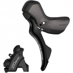 Shimano CUES ST-U4030 bled hydraulic, mechanical STI set, flat mount calliper, LH rear Shimano CUES ST-U4030 bled hydraulic, mechanical STI set, flat mount calliper, LH rear