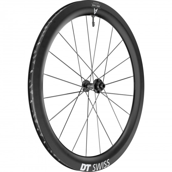 DT Swiss ARC 1400 DICUT disc brake wheel, carbon clincher 55 x 22 mm rim, front DT Swiss ARC 1400 DICUT disc brake wheel, carbon clincher 55 x 22 mm rim, front