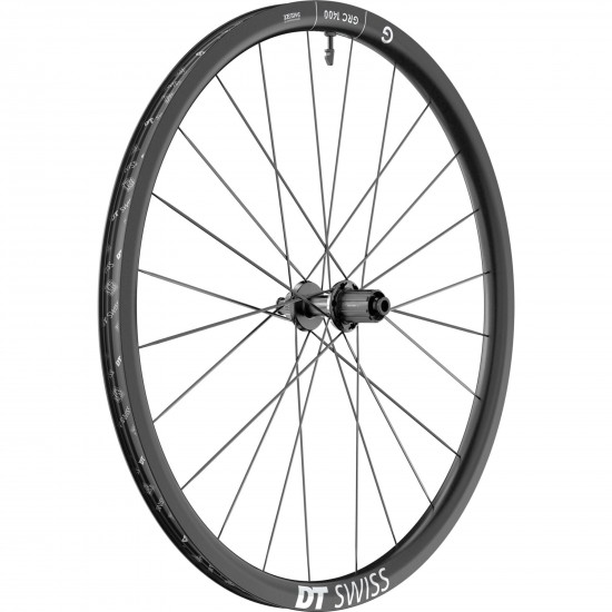 DT Swiss GRC 1400 DICUT disc brake wheel, carbon clincher 30 x 24 mm, 700c rear DT Swiss GRC 1400 DICUT disc brake wheel, carbon clincher 30 x 24 mm, 700c rear