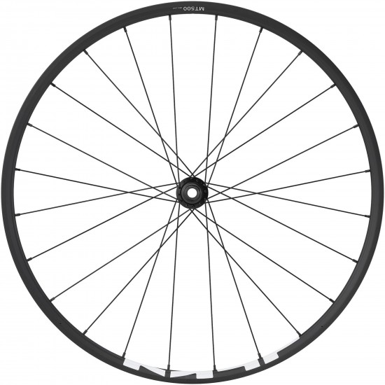 Shimano WH-MT500 MTB wheel, 29er, 15 x 110 mm boost thru-axle, front, black Shimano WH-MT500 MTB wheel, 29er, 15 x 110 mm boost thru-axle, front, black