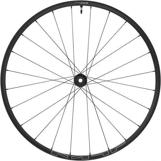 Shimano WH-MT601 tubeless compatible wheel - 29er, 15 x 100 mm axle, front, black Shimano WH-MT601 tubeless compatible wheel - 29er, 15 x 100 mm axle, front, black