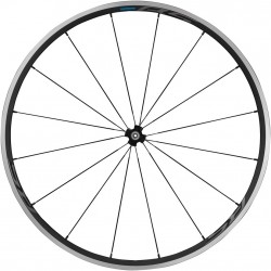 Shimano WH-RS300 clincher wheel, 100 mm Q/R axle, front, black Shimano WH-RS300 clincher wheel, 100 mm Q/R axle, front, black