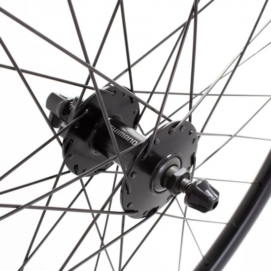 M Part Gravel Front Wheel Shimano QB 400 6B Hub QR 100mm 700c Sniper 24 Rim black.jpg M Part Gravel Front Wheel Shimano QB 400 6B Hub QR 100mm 700c Sniper 24 Rim black.jpg