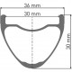 DT Swiss XMC 1501 DEG, 30 mm rim, BOOST axle, IS, MICRO SPLINE / XD, 29 inch rear