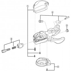 Shimano SL-M610-I bolt and nut unit Shimano SL-M610-I bolt and nut unit