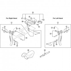 Shimano ST-6870 clamp band unit, 23.8-24.2 mm Shimano ST-6870 clamp band unit, 23.8-24.2 mm