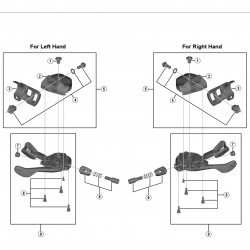 Shimano SL-M9000-I right hand bracket Shimano SL-M9000-I right hand bracket