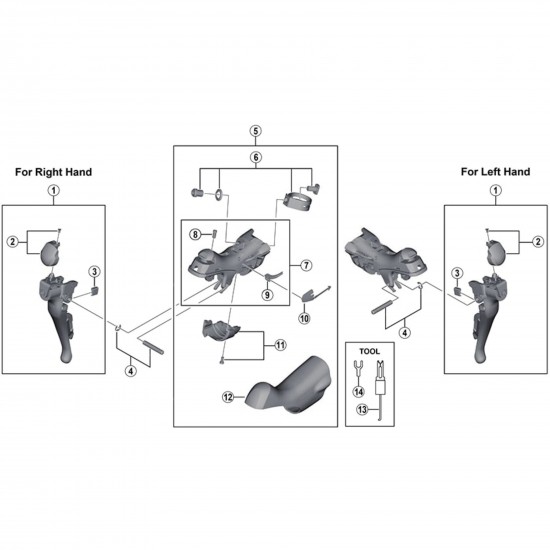 Shimano ST-4700 Right hand bracket assembly
