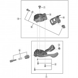 Shimano SL-M8000-I left hand bracket Shimano SL-M8000-I left hand bracket