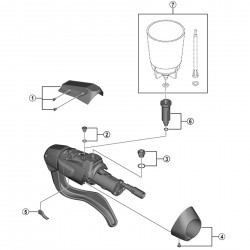 Shimano ST-U5060 Funnel Adapter And O-ring Shimano ST-U5060 Funnel Adapter And O-ring
