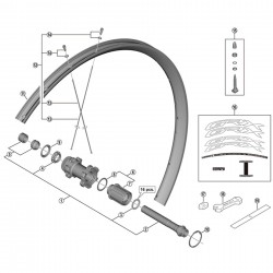 Shimano WH-RX570-TL-700C spoke, 296 mm