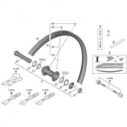 Shimano WH-M8120-TL-F15-B-29 spoke, 293 mm Shimano WH-M8120-TL-F15-B-29 spoke, 293 mm