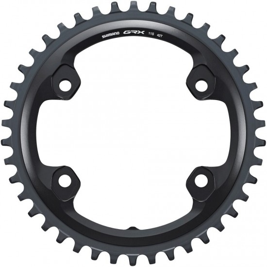 Shimano FC-RX810-1 GRX 11 speed single 1X chainring, 42T Shimano FC-RX810-1 GRX 11 speed single 1X chainring, 42T