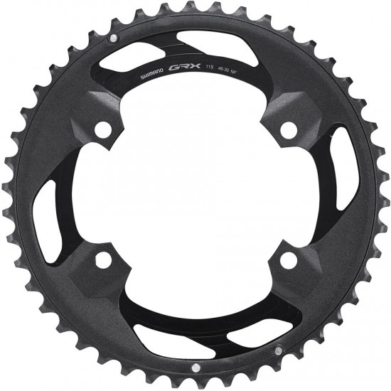 Shimano FC-RX600 GRX 11 speed double outer chainring 46T-NF, for 46-30T Shimano FC-RX600 GRX 11 speed double outer chainring 46T-NF, for 46-30T