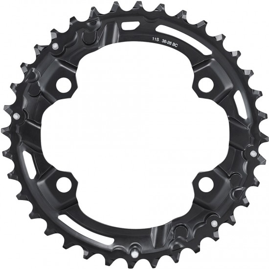 Shimano FC-M5100-2 Deore 11 speed double outer chainring, 36T-BC for 36-26T