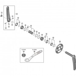 Shimano FC-M6130 spacer and ring Shimano FC-M6130 spacer and ring