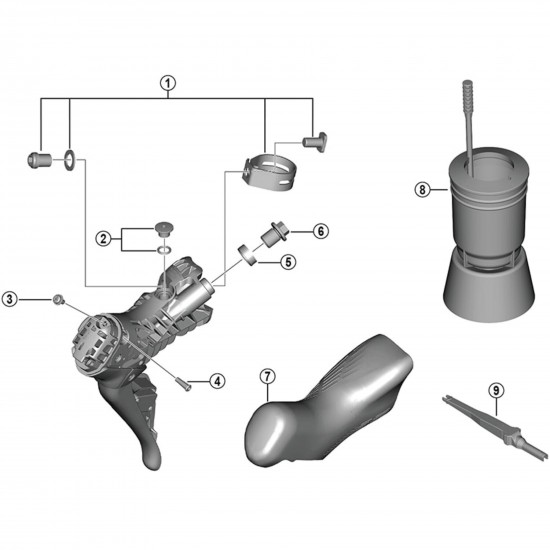 Shimano ST-R9270 Battery case screw