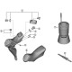 Shimano ST-R8170 bracket covers, pair Shimano ST-R8170 bracket covers, pair
