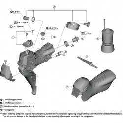 Shimano ST-RX825 front cover L Shimano ST-RX825 front cover L