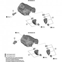 Shimano SW-M9250-R/IR lever unit X Shimano SW-M9250-R/IR lever unit X