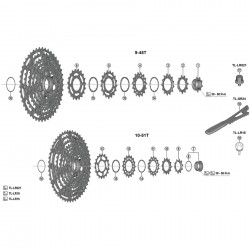 Shimano CS-M8200-12 sprocket 17T N Shimano CS-M8200-12 sprocket 17T N