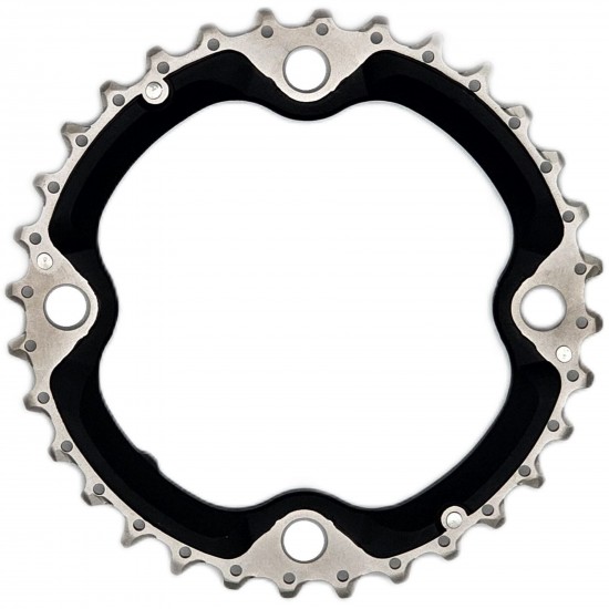 Shimano FC-T521 10 speed triple middle  chainring 32T-AE, black