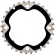 Shimano FC-T521 10 speed triple middle  chainring 32T-AE, black