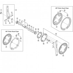 Shimano FC-T611 plate Shimano FC-T611 plate