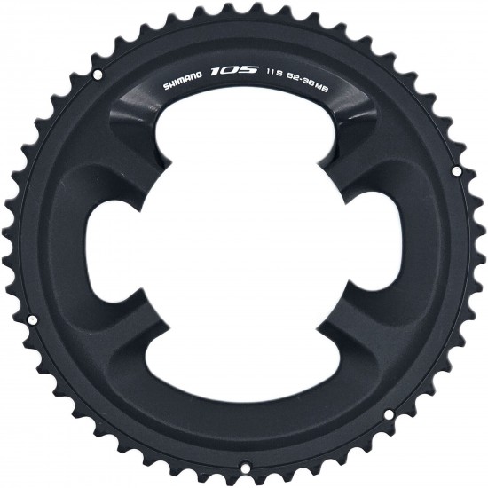 Shimano FC-5800 105 11 speed outer chainring  52T-MB, for 52/36T, black
