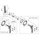 Shimano FC-M9000 left hand crank arm, 170 mm Shimano FC-M9000 left hand crank arm, 170 mm