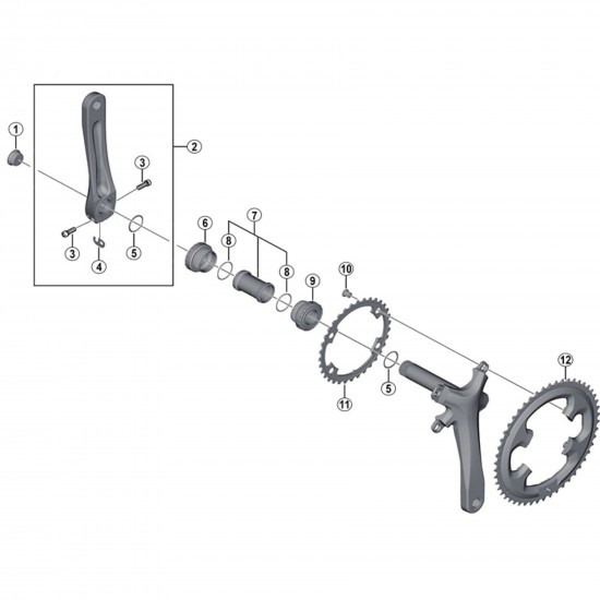 Shimano FC-4700 chainring 52T-ML for 52-36T