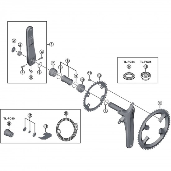 Shimano FC-R9100 Dura Ace 11 speed outer chainring 53T-MW for 53/39T